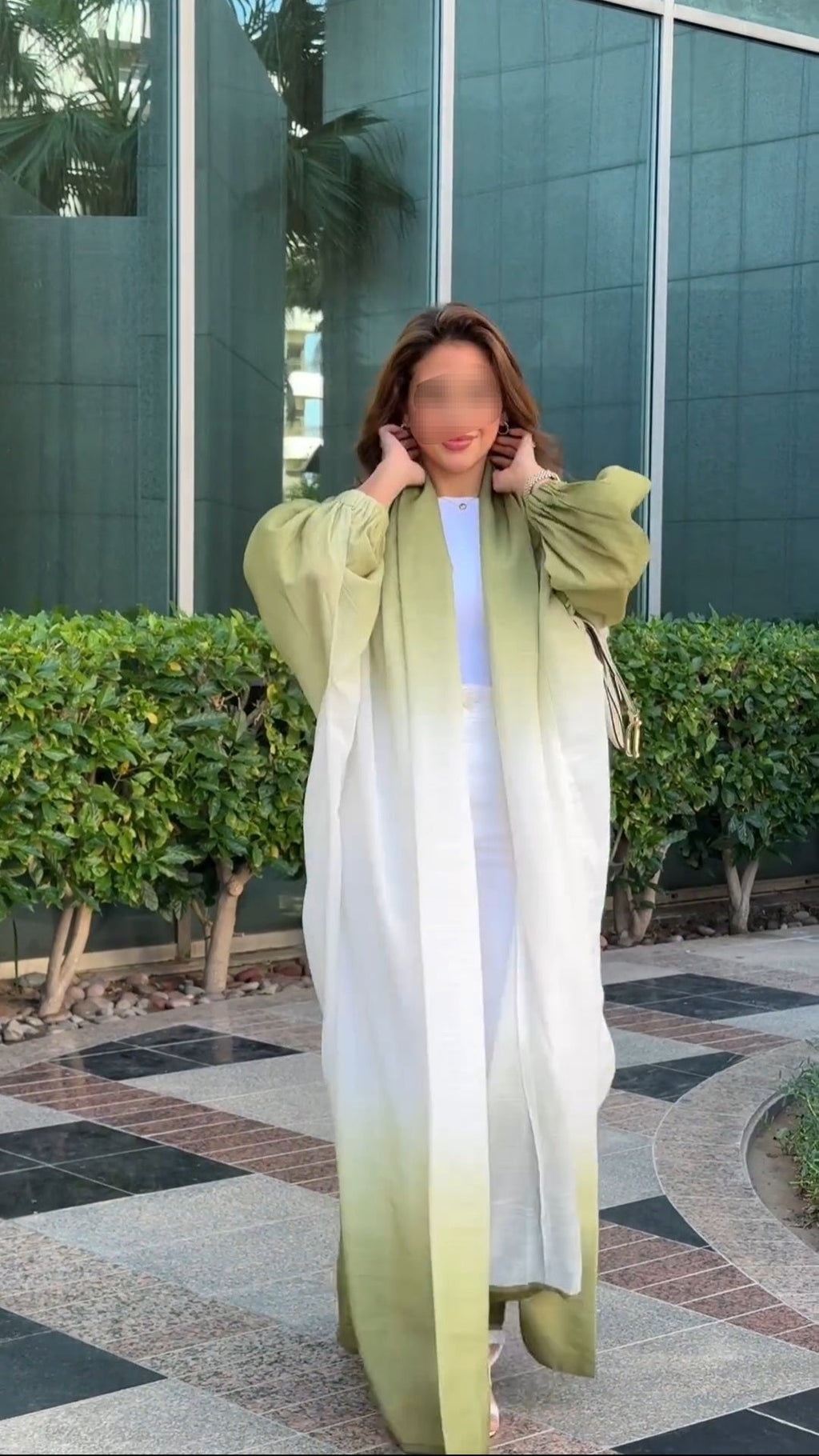 Farah - Ombre Green Maryam Modesty