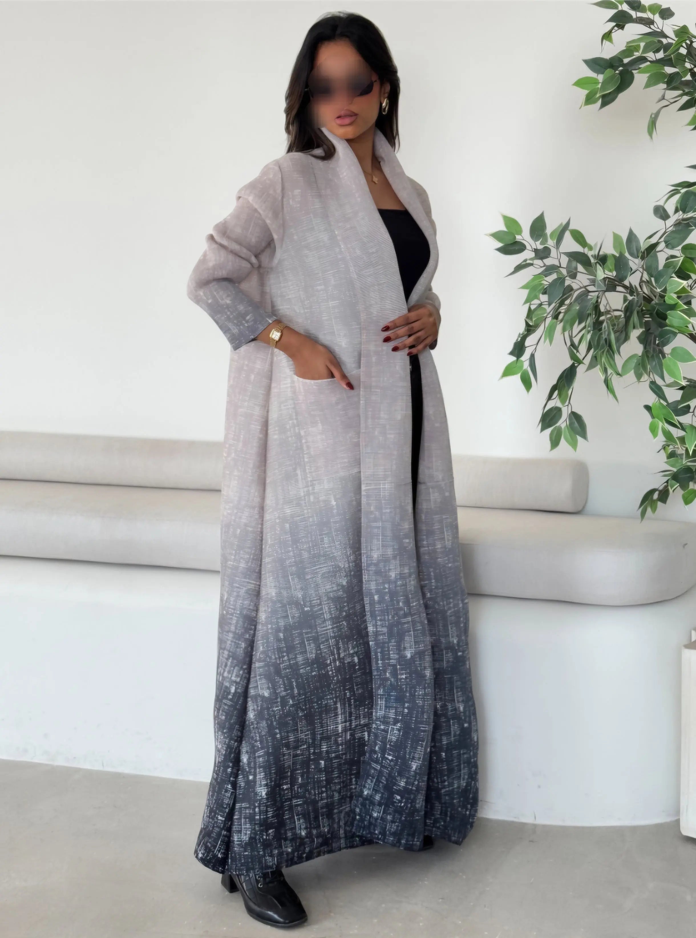 Farah - Ombre Grey Maryam Modesty