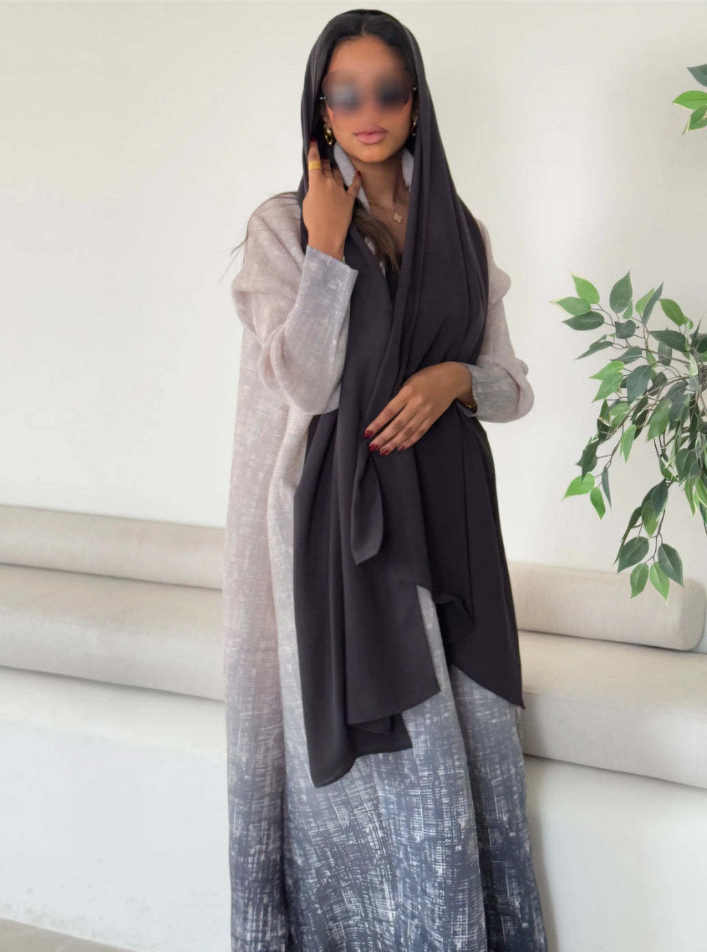 Farah - Ombre Grey Maryam Modesty
