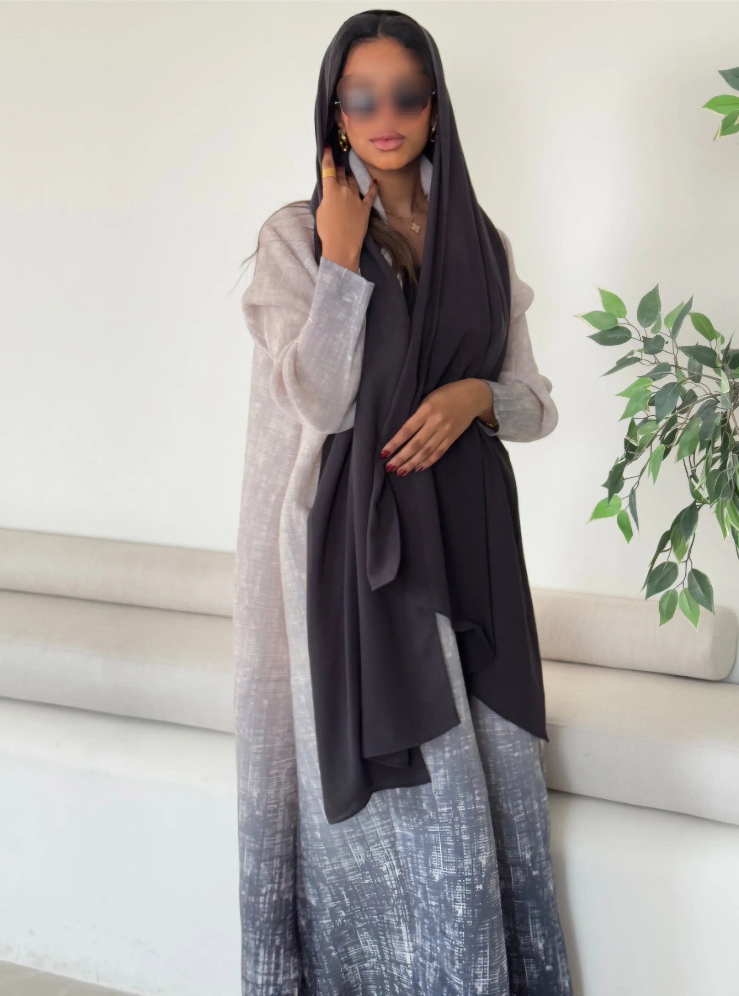 Farah - Ombre Grey Maryam Modesty