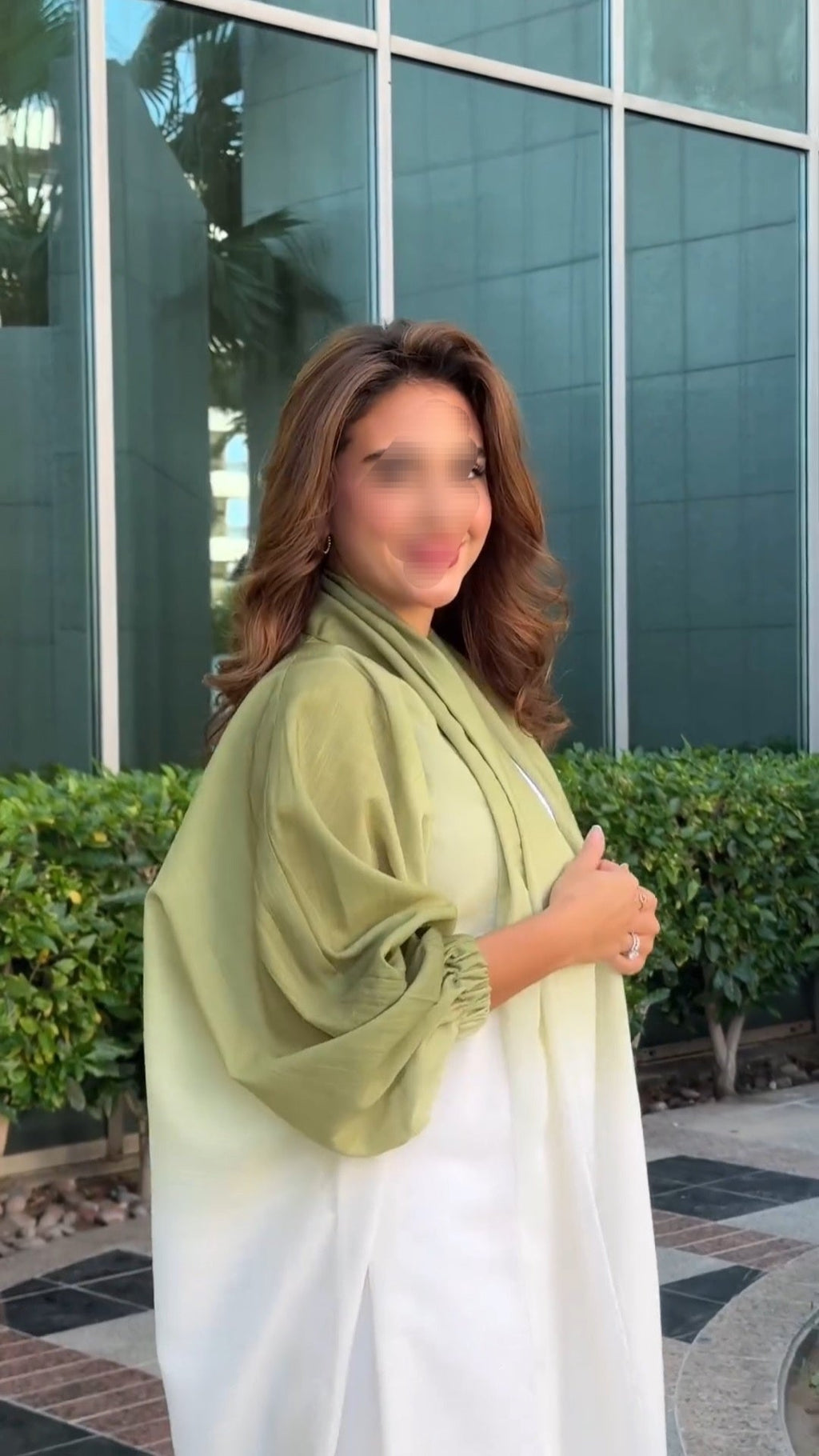 Farah - Ombre Green Maryam Modesty